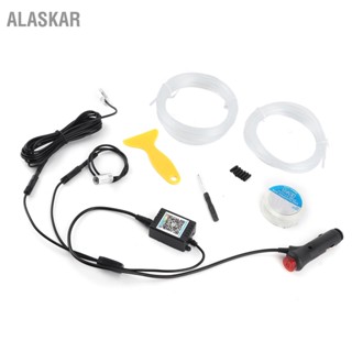 ALASKAR หลอดไฟนีออน RGB ภายในรถ LED Strip โคมไฟแดชบอร์ด + คอนโซลกลาง Mount Fit สำหรับ Tesla รุ่น 3 2021