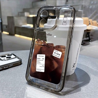 ✅เคสโทรศัพท์มือถือ แบบนิ่ม ลายกาแฟ สําหรับ Apple Iphone 11 Max 1312 xs 14pro V9MC