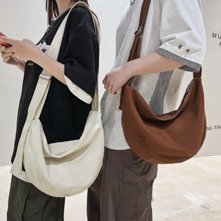 กระเป๋าสะพายไหล่ ผ้าแคนวาส ขนาดใหญ่ จุของได้เยอะ แบบเรียบง่าย สไตล์ญี่ปุ่น สําหรับผู้ชาย มี 4 สี