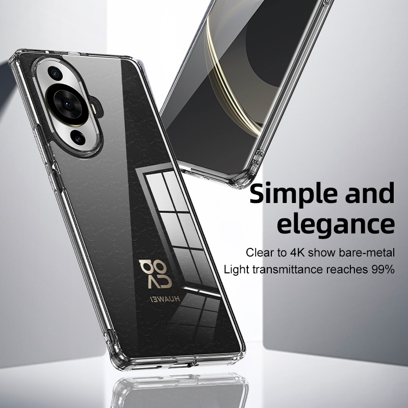 สําหรับ-huawei-nova-11-pro-11-ultra-เคส-elvev-กันกระแทก-ถุงลมนิรภัย-ป้องกันลายนิ้วมือ-ฮาร์ดพีซี-คริสตัล-ใส-เคลือบด้าน-เคสโทรศัพท์