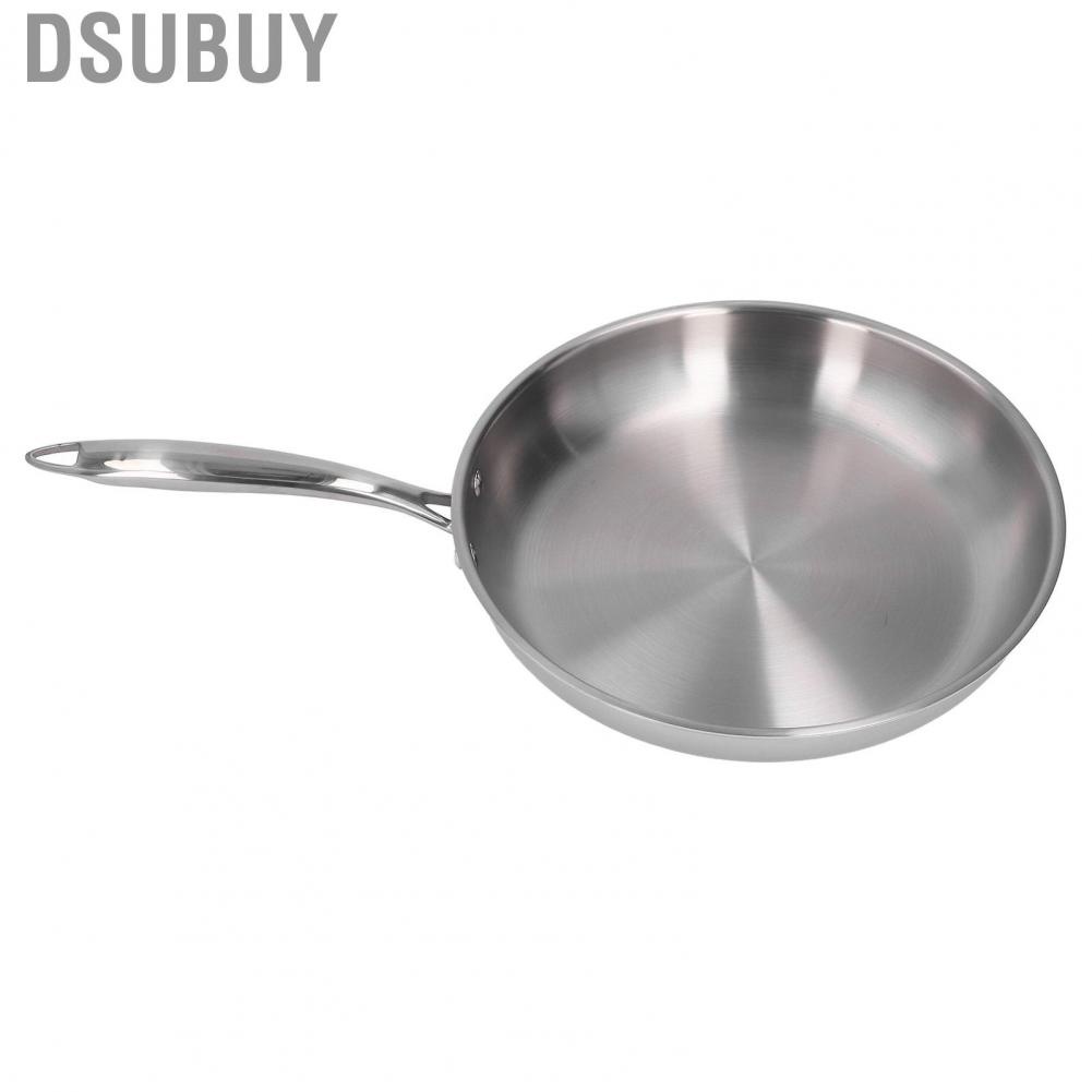 dsubuy-stainless-steel-frying-pan-thickened-uncoated-skillet-widely-used-for-searing