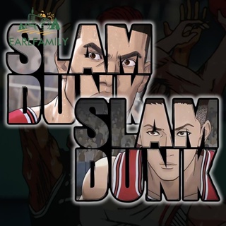 Earlfamily สติกเกอร์ไวนิล ลายกราฟฟิตี้ Slam Dunk ขนาด 13 ซม. x 9.3 ซม. กันน้ํา สําหรับติดตกแต่งรถยนต์ แล็ปท็อป ตู้เย็น