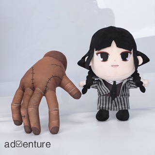 Adven ตุ๊กตานุ่ม รูปการ์ตูน Addams น่ารัก ขนาด 25 ซม. ของขวัญวันพุธ สําหรับเด็ก