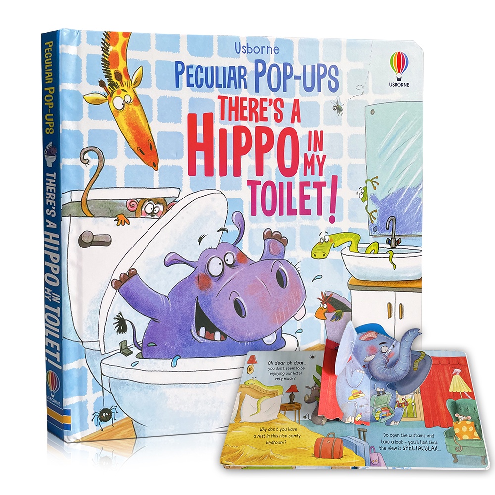 หนังสือภาพภาษาอังกฤษ Usborne PopUPS Have A Hippo In My Toilet 3D Flap