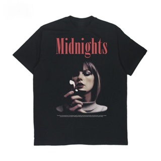 เสื้อยืด เสื้อยืด โอเวอร์ไซซ์ ลาย Midnights Taylor Swift สีดํา | สินค้า Yellbruhsize: S-5XL