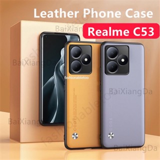 เคสโทรศัพท์มือถือหนัง PU นิ่ม TPU กันกระแทก ปิดด้านหลัง สําหรับ Realme C51 C53 C55 Nfc C 51 C 53 C 55 RealmeC51Nfc RealmeC53Nfc RealmeC55Nfc 2023