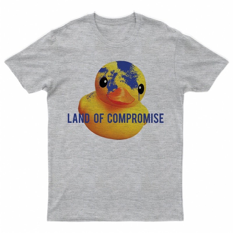 พิมพ์ลาย-land-of-compromise-duck-t-shirt