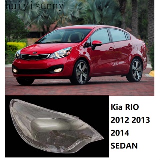 Hys ฝาครอบเลนส์ไฟหน้ารถยนต์ แบบเปลี่ยน สําหรับ Kia RIO 2012 2013 2014 SEDAN 1 คู่