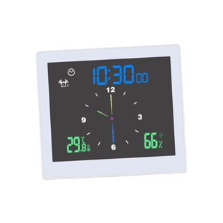 [Cuticate12] นาฬิกาจับเวลาติดผนัง กันน้ํา วัดอุณหภูมิความชื้น สําหรับห้องครัว