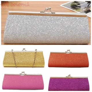 [COD] Sparkly Evening Bag with The Chain Handbag Shoulder Bag Bridal Glitter Party Wedding Womens Shiny Clutch Purse/Multicolor