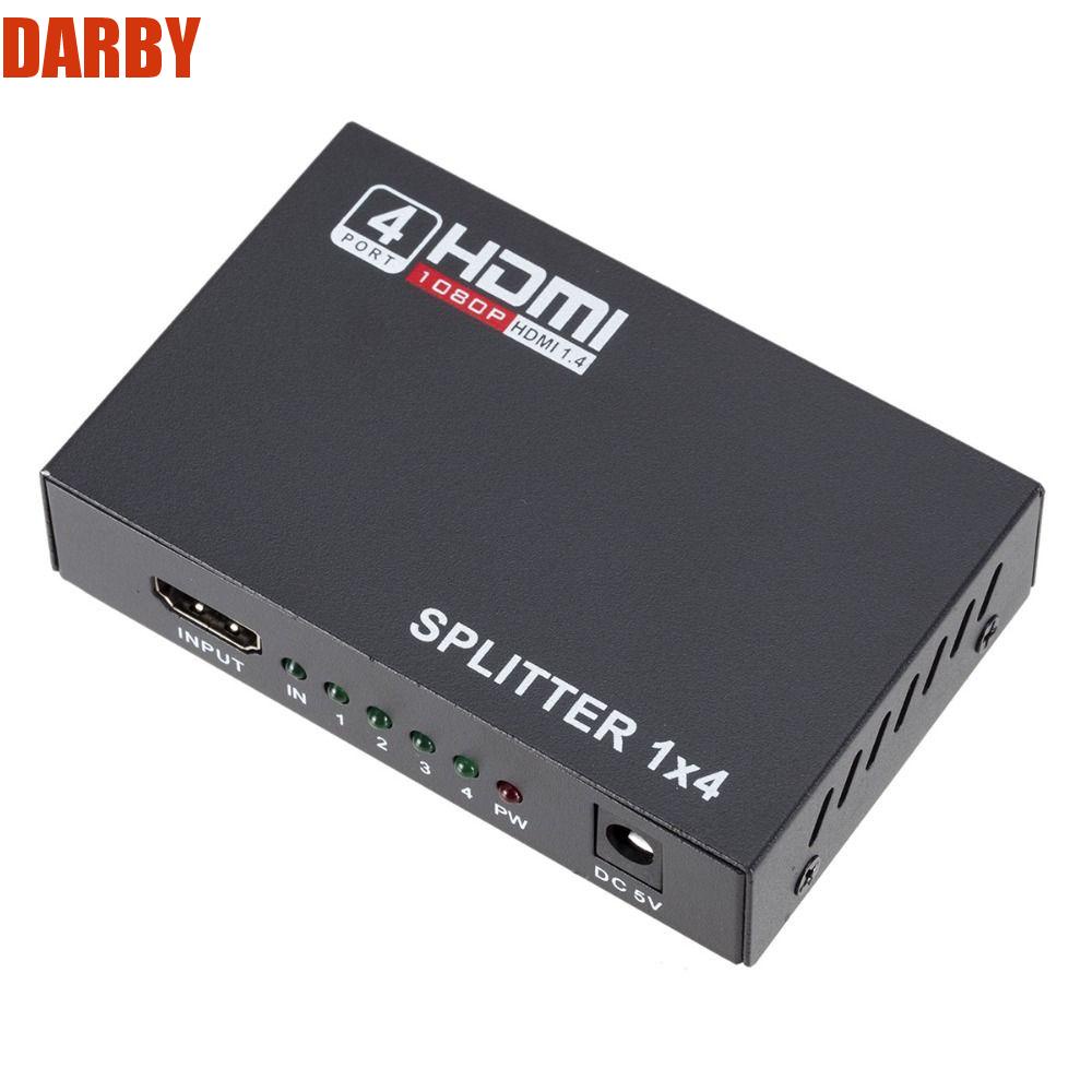 darby-ตัวแยก-hdmi-เข้า-1-ออก-4-ความละเอียดสูง-1-x-4-hdmi-1-4-สําหรับหน้าจอ-lcd-tv-โปรเจคเตอร์-stb