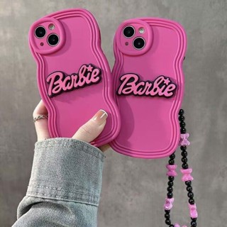 เคสโทรศัพท์มือถือ กันกระแทก ลายบาร์บี้น่ารัก 3D หรูหรา สําหรับ iPhone 11 14 Pro Max 13PROMAX 12PROMAX XR XSMAX