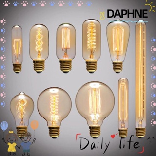 Daphne หลอดไฟเอดิสันสีขาววินเทจ E27 Holder 40 W สําหรับตกแต่ง