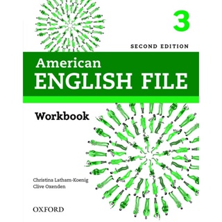 Bundanjai (หนังสือเรียนภาษาอังกฤษ Oxford) New American English File 2nd ED 3 : Workbook (P)