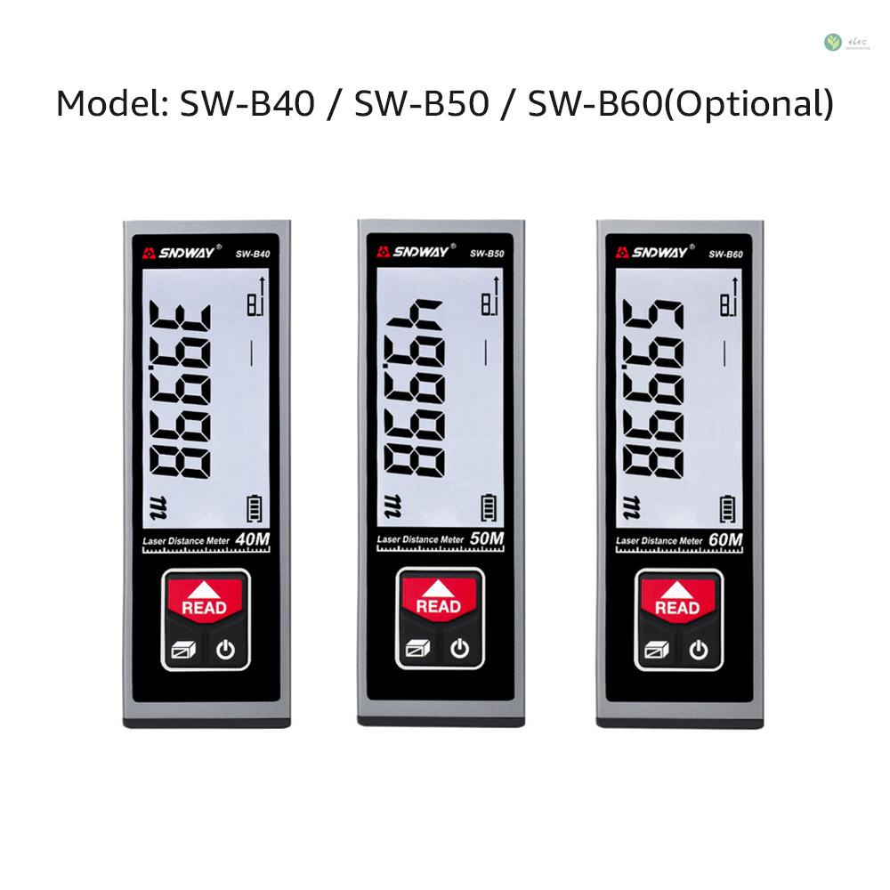 พร้อมส่ง-sndway-sw-b60-เครื่องวัดระยะทางเลเซอร์ดิจิทัล-แบบมือถือ-ขนาดเล็ก-ชาร์จได้-สําหรับวัดระยะทางในร่ม