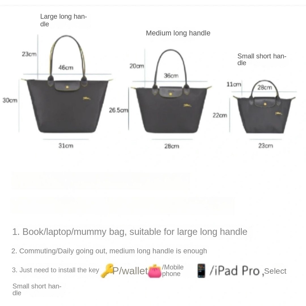 สินค้าใหม่-longchamp-กระเป๋าช้อปปิ้ง-ขนาดใหญ่-สําหรับผู้หญิง