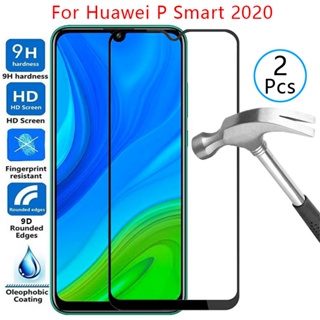 เคสกระจกนิรภัยกันรอยหน้าจอ 9d สําหรับ Huawei p smart 2020 psmart2020 psmart smar samrt