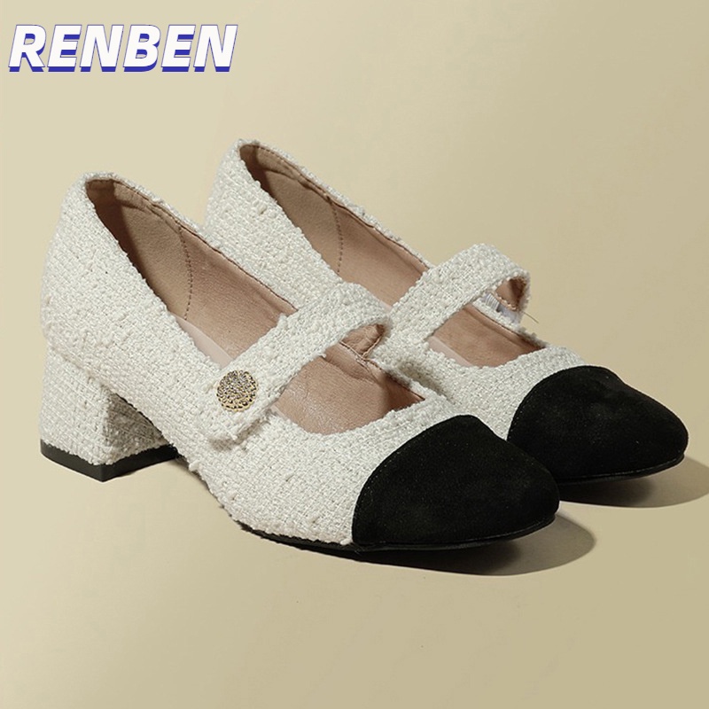 renbenแมรี่เจนรองเท้าผู้หญิง-หัวใหม่กับสายรัดกลาง-ฝรั่งเศสเล็ก-ๆ-น้อย-ๆ-และวินเทจ-รองเท้าแฟชั่นเรียงสีสบาย-ๆ-ฤดูหนาวฤดูหนาว