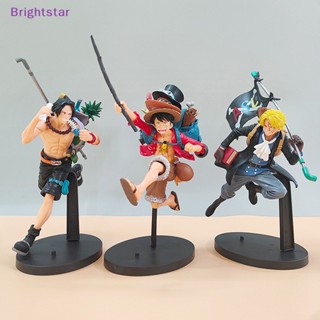 Brightstar โมเดลฟิกเกอร์ PVC อนิเมะวันพีช Monkey·D·Luffy Ace Low Sanji Zoro