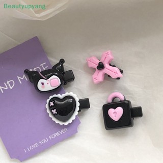 [Beautyupyang] กิ๊บติดผม กิ๊บติดผม ทรงวงรี สีดํา สีชมพู สําหรับผู้หญิง 1 ชิ้น