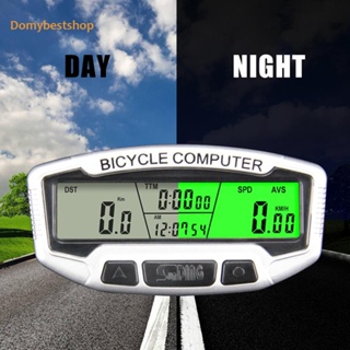 [Domybestshop.th] Sunding เครื่องวัดความเร็วจักรยาน หน้าจอ LCD ดิจิทัล มีไฟแบ็คไลท์