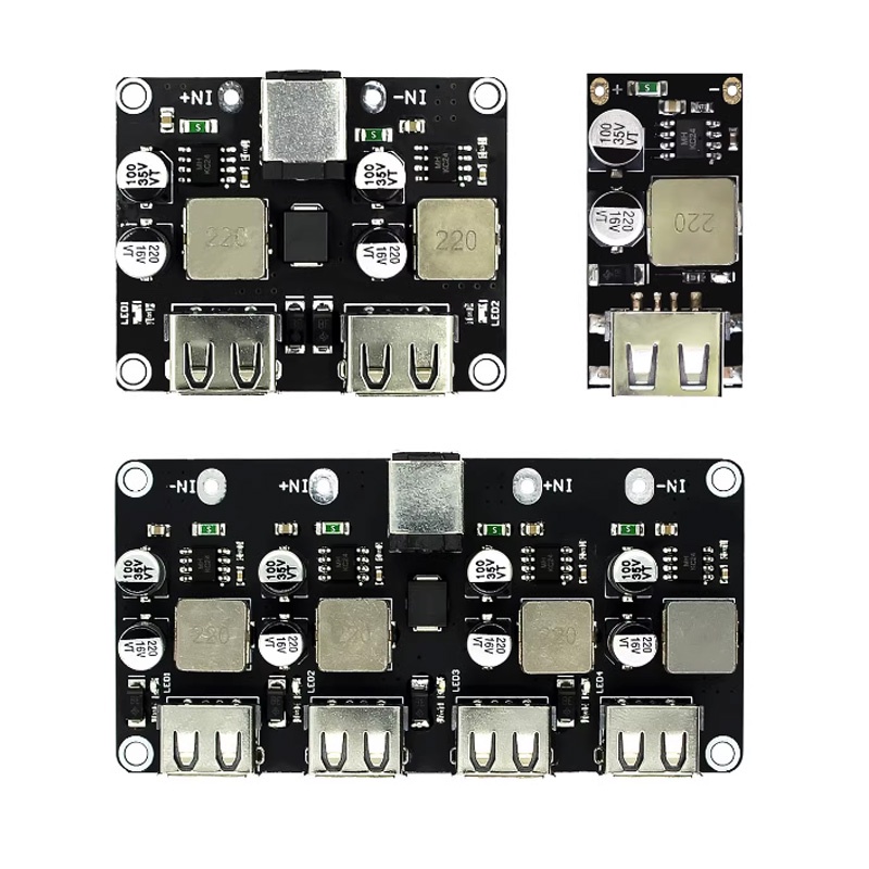 Usb QC3.0 QC2.0 DC-DC Buck Converter ชาร ์ จขั ้ นตอนลงโมดูล 6-32V 9V ...