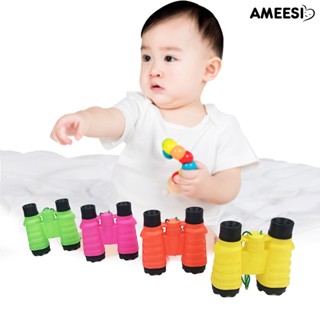 Ameesi กล้องส่องทางไกล ของเล่น กันลื่น แบบพกพา น้ําหนักเบา ใส ภูมิทัศน์ เรียบง่าย ความบันเทิง หลากสี ของเล่นเด็ก กล้องส่องทางไกล ของเล่นเด็กผู้ชาย 4 ชิ้น