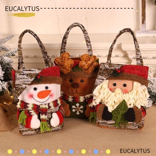 Eutus ถุงขนม ลายซานตาคลอส สโนว์แมน คริสต์มาส