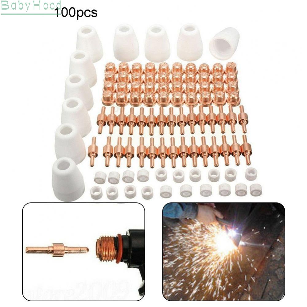 big-discounts-100pcs-plasma-cutting-consumable-fit-cut40-50-with-plasma-cutter-torch-pt31-lg40-bbhood