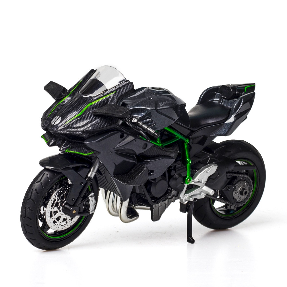 โมเดลรถจักรยานยนต์จําลอง-1-ถึง-12-huayi-kawasaki-h2r-พร้อมฐานโลหะผสม-ของเล่นสําหรับเด็ก