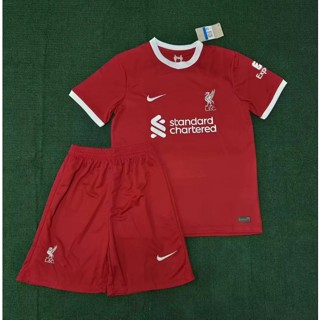 เสื้อกีฬาแขนสั้น ลายทีมชาติฟุตบอล Liverpool 2324 คุณภาพสูง สําหรับผู้ใหญ่