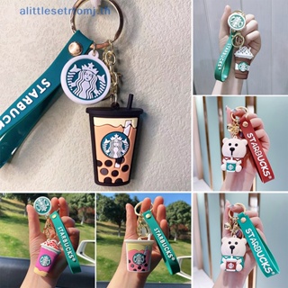 Alittlese พวงกุญแจ จี้ตุ๊กตาหมีกาแฟ Starbucks น่ารัก ของขวัญ สําหรับห้อยกระเป๋า โทรศัพท์มือถือ เครื่องประดับ