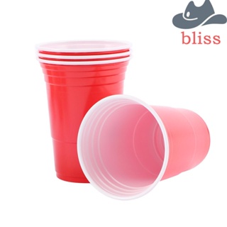 Bliss แก้วพลาสติก แบบใช้แล้วทิ้ง คุณภาพสูง สําหรับใส่เครื่องดื่ม เบียร์