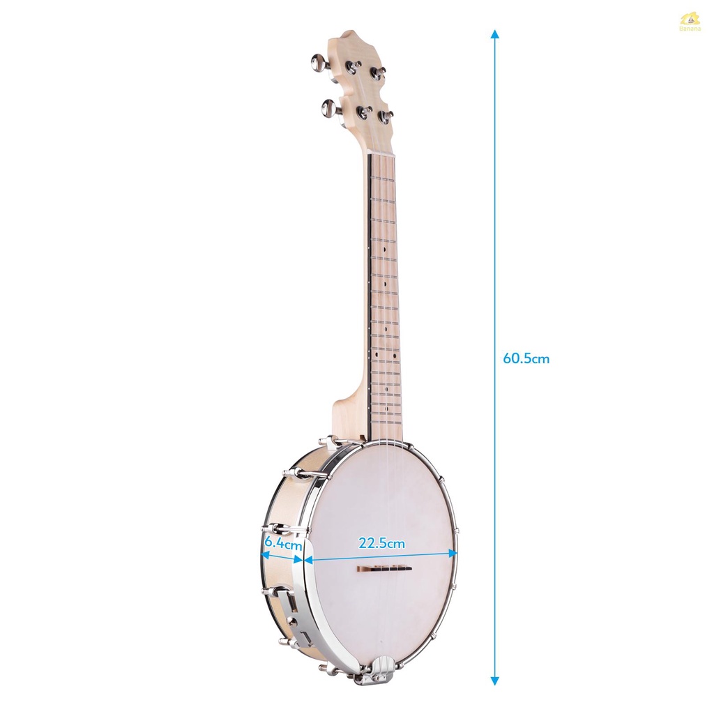 banana-pie-concert-ไม้บรรทัดแบนโจ-uke-4-สาย-23-นิ้ว-พร้อมประแจปรับตําแหน่ง