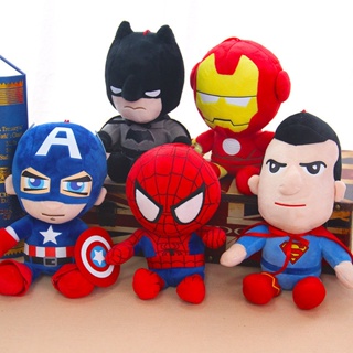 ของเล่นตุ๊กตาฟิกเกอร์ Avengers Spider Man Captain America ragdoll ironman สําหรับเด็ก