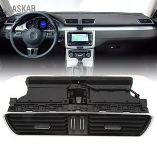 ALASKAR สีดำ Chrome Central Dashboard Air Out Vent 3AD819728A Center Dash AC เครื่องทำความร้อน Fit สำหรับ B6 B7 CC