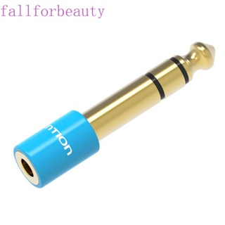 FALLFORBEAUTY For Mobile Phone PC Notebook Audio Connector Speaker Earphone Amplifier Audio Adapter Microphone 6.35 plug to 3.5 Jack Male to Female 6.35mm to 3.5mm 3.5 mm Plug Amplifier Audio Plug/Multicolor