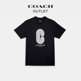 ﹊[Joining Coupon] Coach Outlet Mens Retro Classic Logo T-Shirt_02