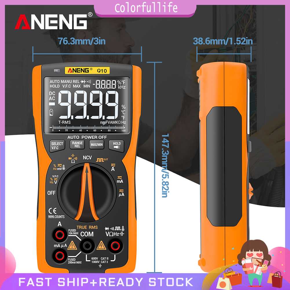 cf-aneng-q10-amp-voltmeter-9999-แอมป์-วัดค่าการเผาไหม้อย่างแม่นยํา-สีส้ม-คุณภาพสูง