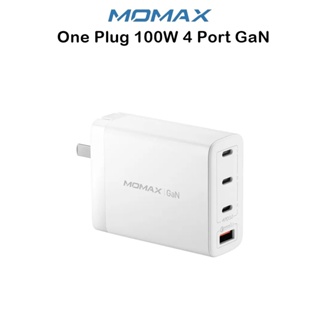 Momax One Plug 100W 4 Port GaN หัวชาร์จ100วัตต์เกรดพรีเมี่ยม สำหรับ Macbook Pro/Notebook อุปกรณ์ Type-C (ของแท้100%)