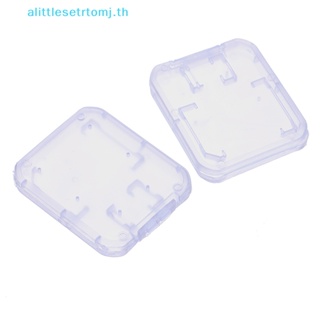 Alittlese กล่องเคสพลาสติกใส สําหรับใส่จัดเก็บการ์ดหน่วยความจํา Micro SD TF 10 ชิ้น