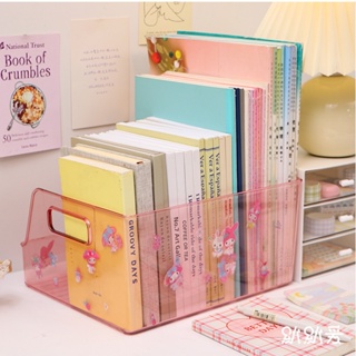 พร้อมส่ง ชั้นวางหนังสืออะคริลิคใส แบบตั้งโต๊ะ ลาย Monroe Department Store Sanrio