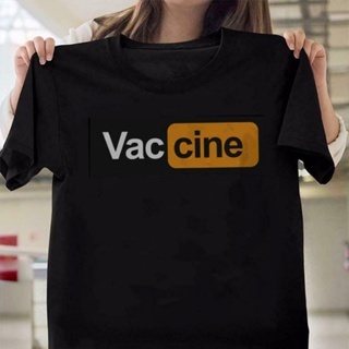 ใหม่ เสื้อยืดผ้าฝ้าย 100% พิมพ์ลายโลโก้ Vaccine ใส่สบาย สําหรับผู้ชาย 883447