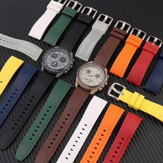 สายนาฬิกาข้อมือซิลิโคน TPU กันน้ํา ปลดไว สําหรับ MoonSwatch Constellation Watch Band 20 มม.