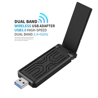 อะแดปเตอร์รับส่งสัญญาณเครือข่ายไร้สาย 1300 ม. 2.4 ก. 5 ก. Gigabit Dual-frequency Usb3.0 Dual Band Wifi สําหรับ PC แล็ปท็อป