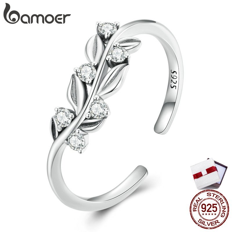 bamoer-แหวนเงิน-925-รูปใบไม้-เรียบง่าย-เครื่องประดับแฟชั่น-สําหรับคู่รัก-ผู้หญิง-ผู้ชาย