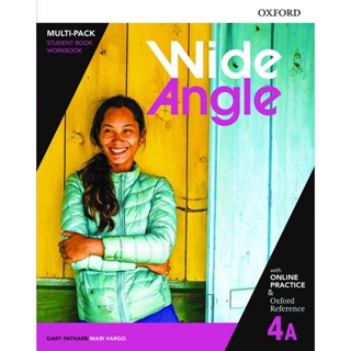Bundanjai (หนังสือเรียนภาษาอังกฤษ Oxford) Wide Angle American 4A : Student Book+Workbook with Online Practice (P)