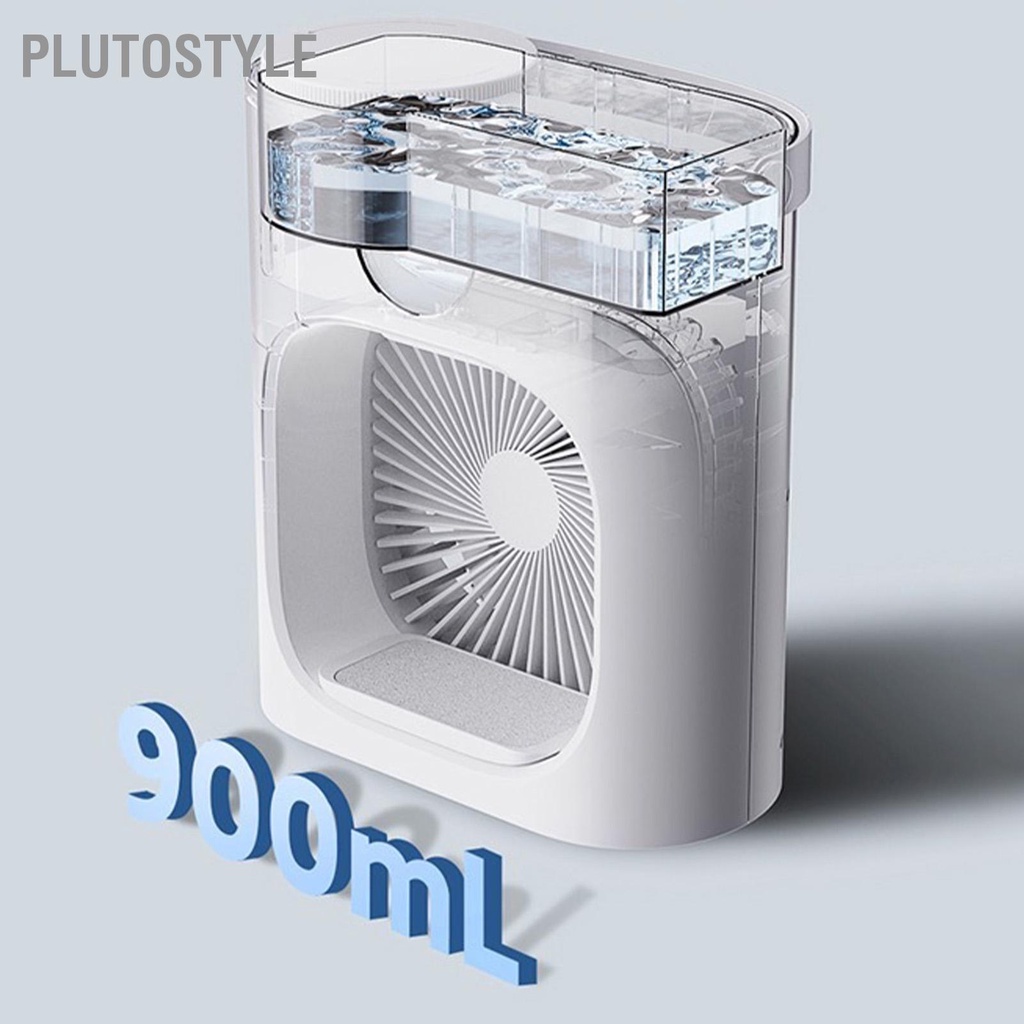 plutostyle-เครื่องปรับอากาศขนาดเล็ก-900ml-3-ความเร็วเสียงรบกวนต่ำระบายความร้อนด้วยความชื้น-usb-portable-air-cooler