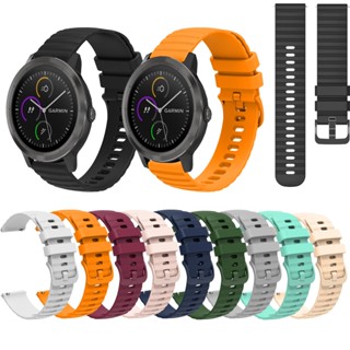 สายนาฬิกาข้อมือซิลิโคน อุปกรณ์เสริม สําหรับ Garmin Vivoactive 3 Music Smartwatch