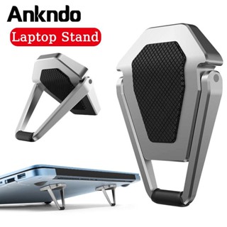 Ankndo ขาตั้งแล็ปท็อป โลหะ พับได้ กันลื่น สําหรับ Mac book Pro Air Lenovo โน้ตบุ๊ก แล็ปท็อป